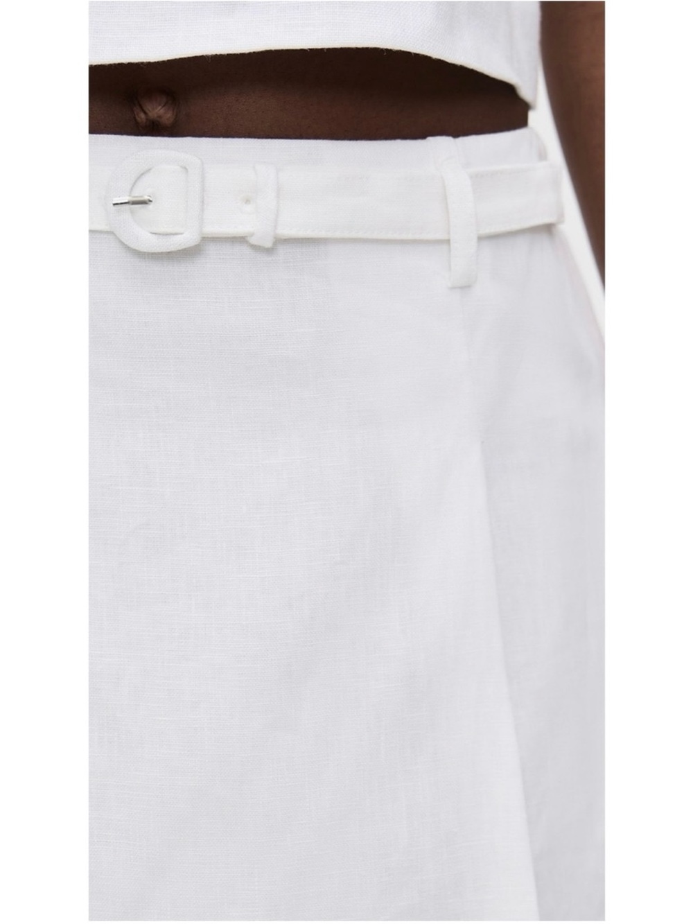 NWT Reformation Rory Mini Linen Skirt White 2 - Picture 8 of 11
